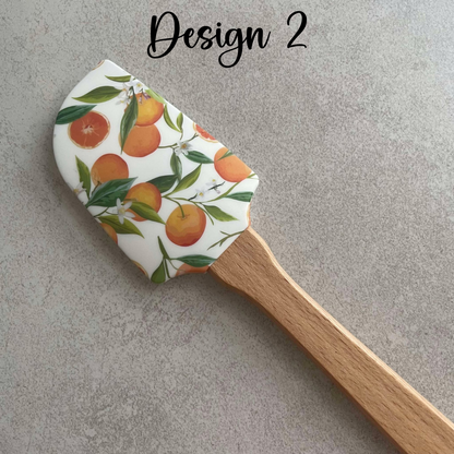 Personalised Small Silicone Floral Spatula