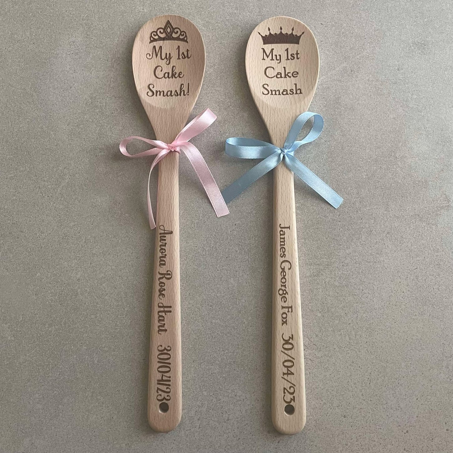 Personalised Cake Smash Wooden Spoon
