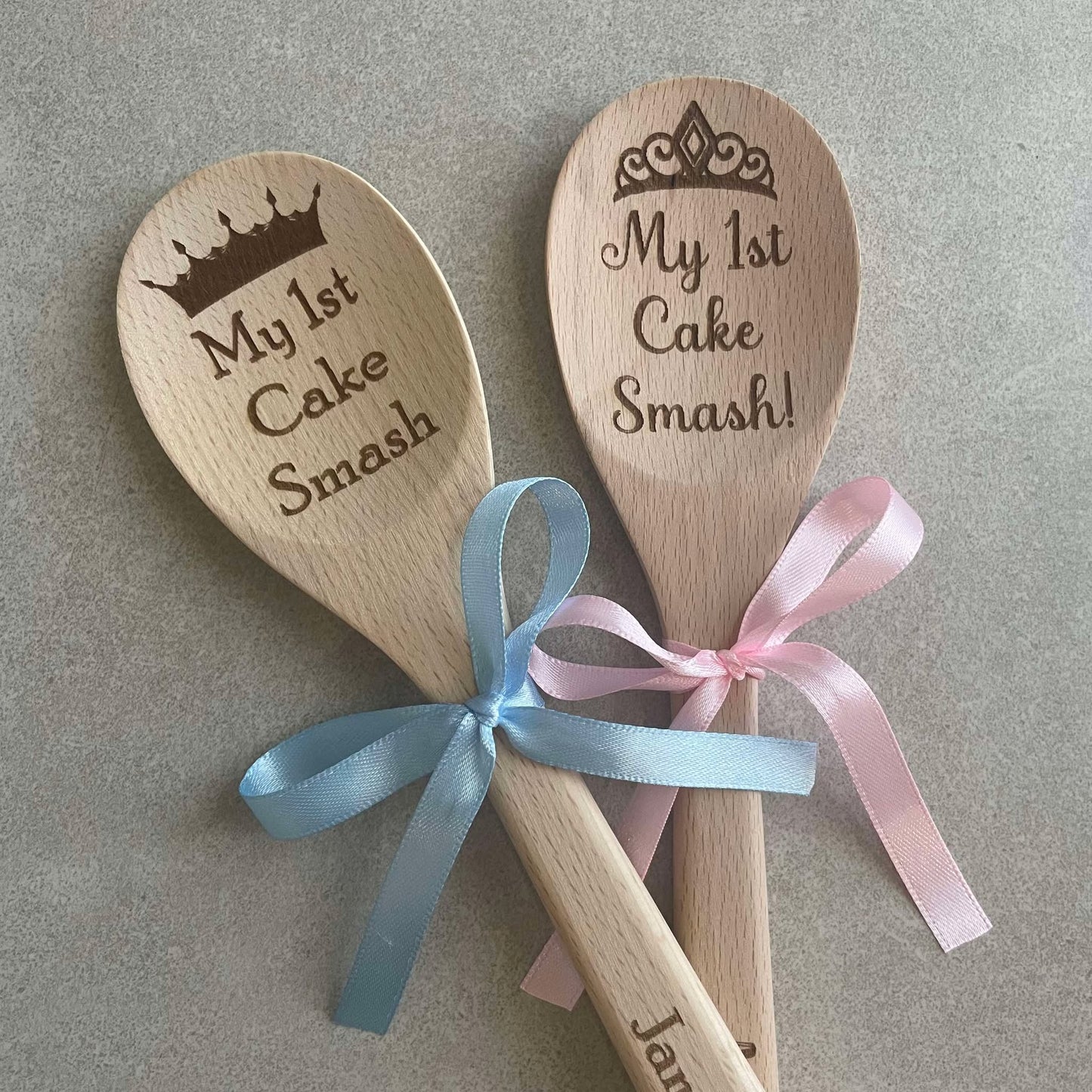 Personalised Cake Smash Wooden Spoon