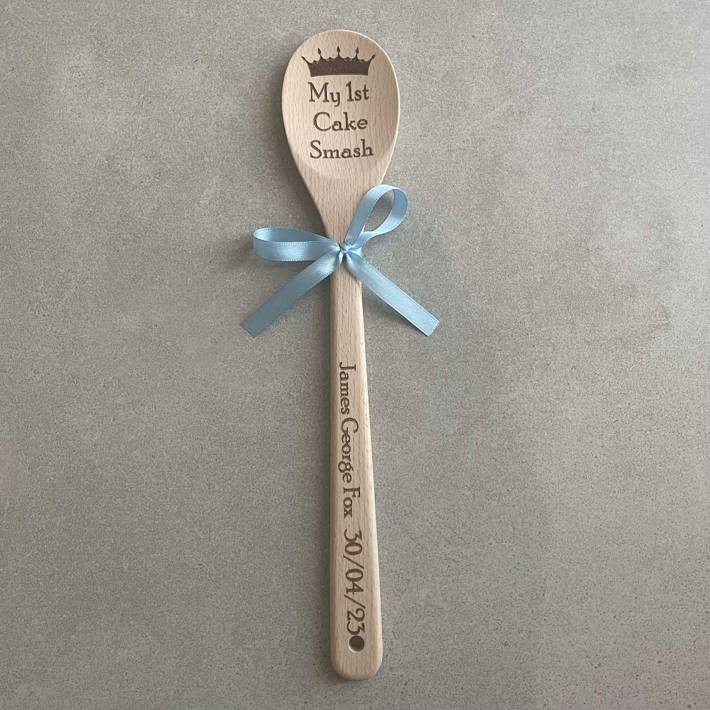 Personalised Cake Smash Wooden Spoon