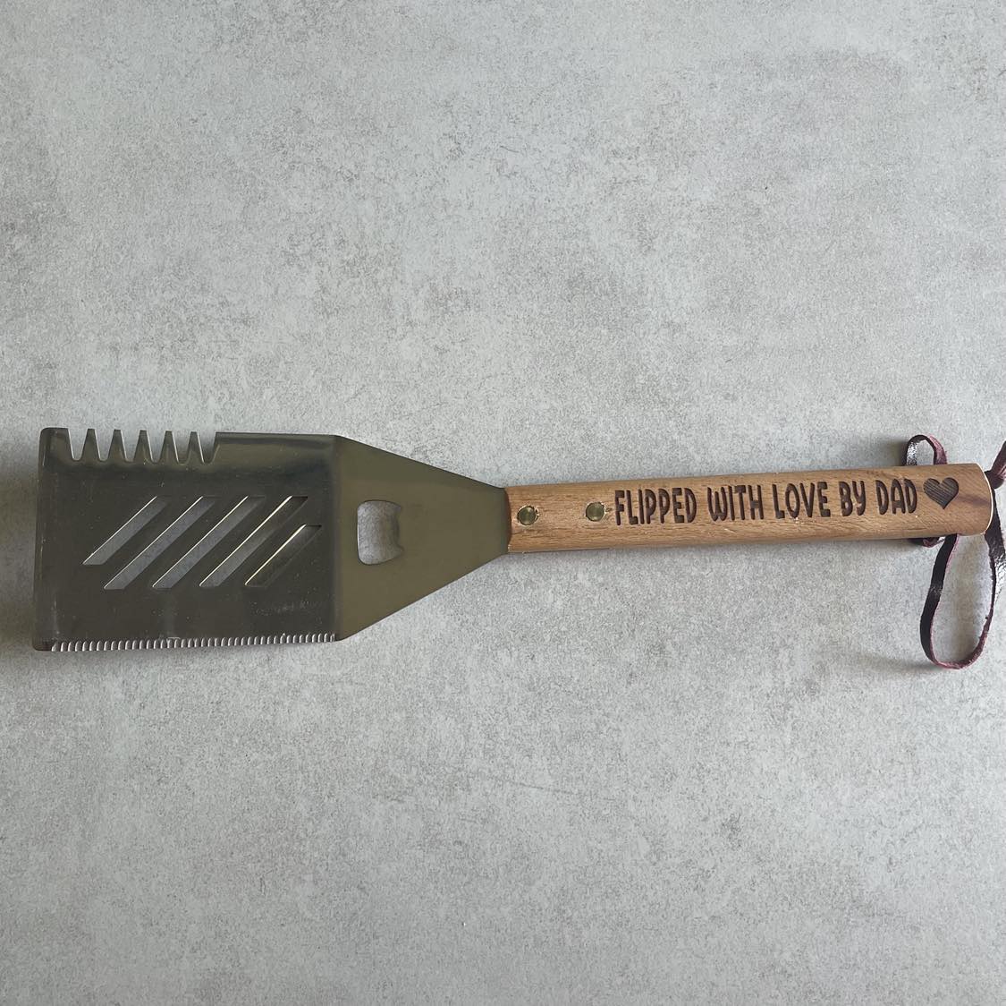 Personalised BBQ Spatula, Custom Engraved Grill Tool
