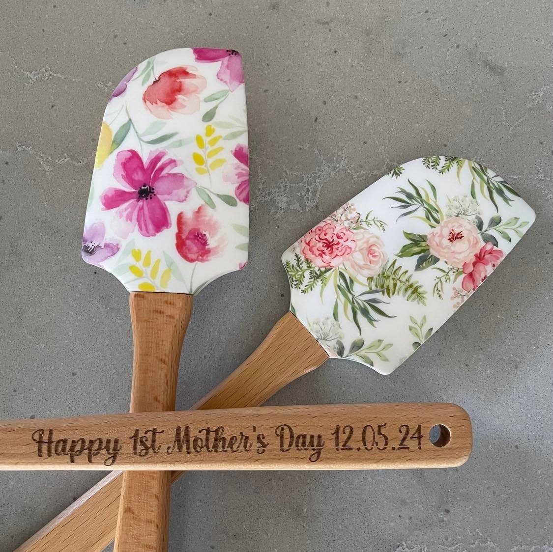 Best seller - Personalised Floral Spatula Engraved