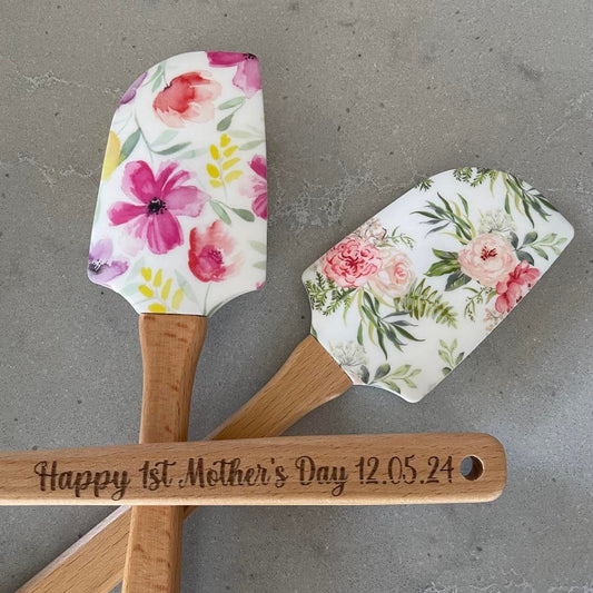 Best seller - Personalised Floral Spatula Engraved