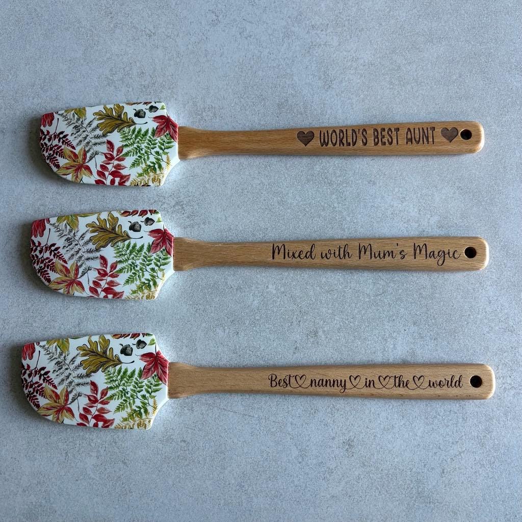 Best seller - Personalised Floral Spatula Engraved